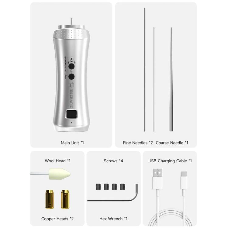 Mechanic Art 1 Slim Waist Type-C Rechargeable 4-Speed Adjustment Glue Remover, Mechanic Art 1