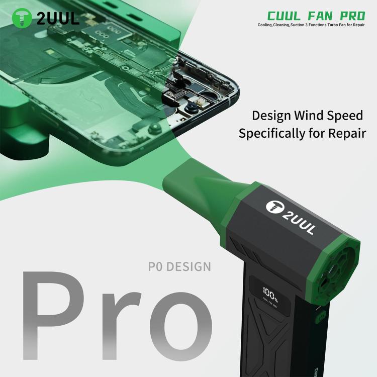 2UUL DA970 Cuul Fan Pro Cooling + Cleaning + Suction 3 in 1 Turbo Fan Set