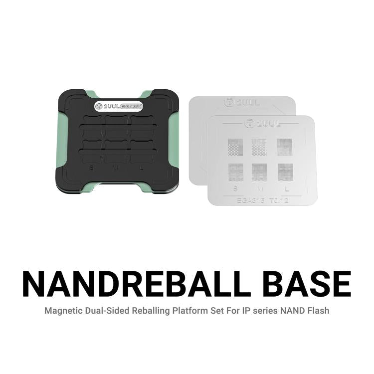 2UUL BH16 NAND REBALL BASE Magnetic Dual-Sided Reballing Platform Set