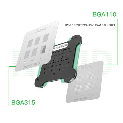 2UUL BH16 NAND REBALL BASE Magnetic Dual-Sided Reballing Platform Set