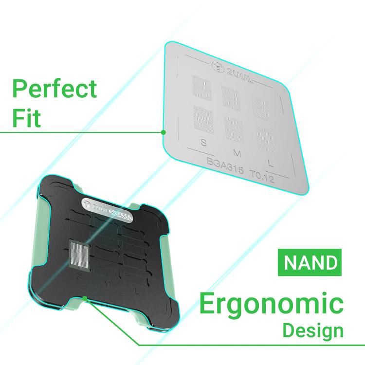 2UUL BH16 NAND REBALL BASE Magnetic Dual-Sided Reballing Platform Set