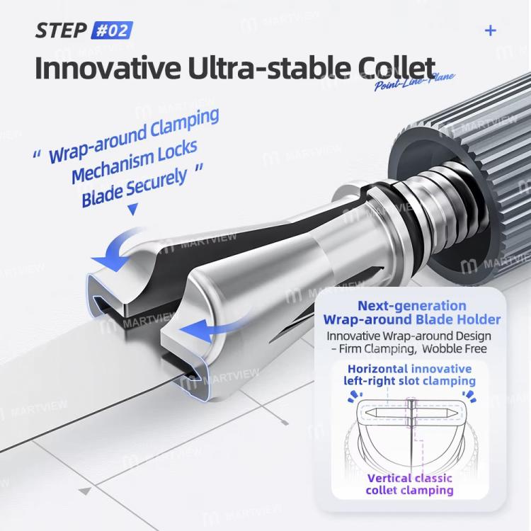 Qianli Dot Line Flatness Non-Slip Wear-Resistant Double-Ended Extra Stable Knife Handle