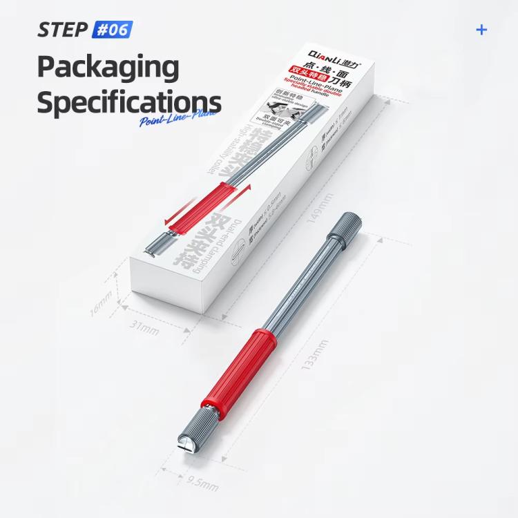 Qianli Dot Line Flatness Non-Slip Wear-Resistant Double-Ended Extra Stable Knife Handle