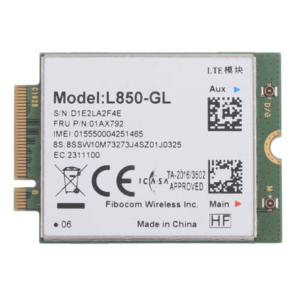L850-GL 4G Wireless Module For Lenovo Thinkpad X380 X390 L480 T480 T580 T14 X1C 01AX792, L850-GL 4G