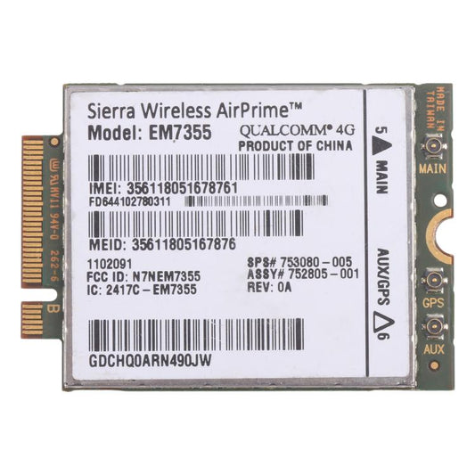 EM7355 Gobi5000 WWAN 4G LTE 753080-005 For HP EliteBook 820 840 850 G1, EM7355 Gobi5000