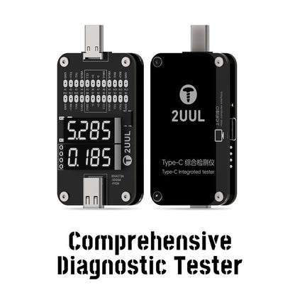 2UUL PW32 Type-C Port Comprehensive Diagnostic Tester with Real-Time Charging Detection, 2UUL PW32