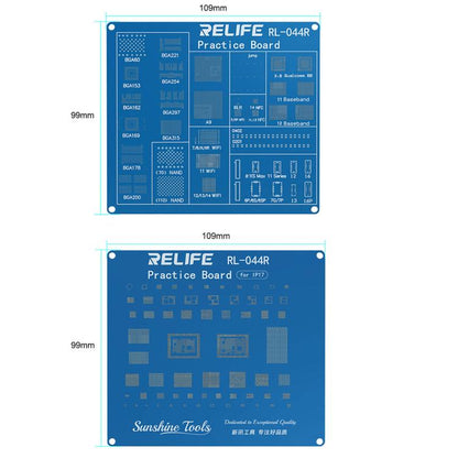 RELIFE RL-044R BGA Chip Connector Socket Welding Test Pract CE Board Compatible with iPhone 17 Series, RELIFE RL-044R