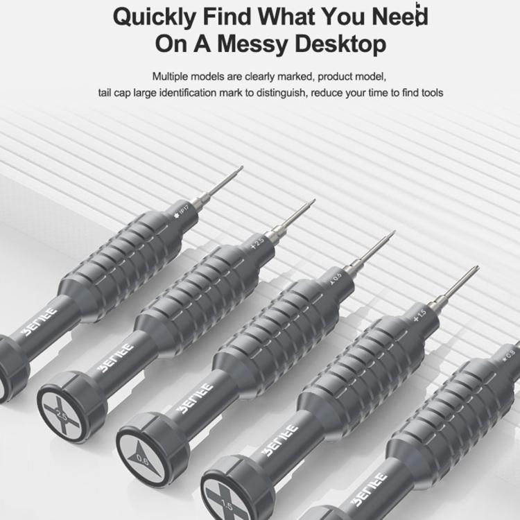 RELIFE RL-730 Steel Cannon King Classic Series Aluminum Alloy Screwdriver Set, Star 0.8, Phillips 1.5, Phillips 2.5, Y 0.6, Torx T1