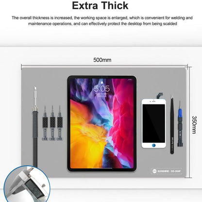 SUNSHINE SS-004F High Temperature Resistant Thermal Insulation Silicone Pad, SUNSHINE SS-004F(Gray), SUNSHINE SS-004F(Blue)