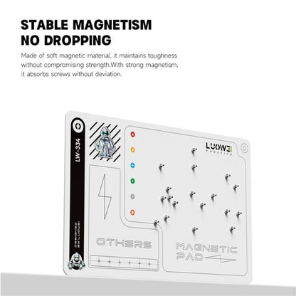 LUOWEI LW-334 Larger Size Double-Sided Magnetic Screw Storage Pad