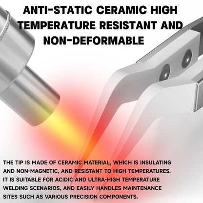 LUOWEI High-Temperature Resistant Insulating Non-Magnetic Tweezers, IS-50, IS-60
