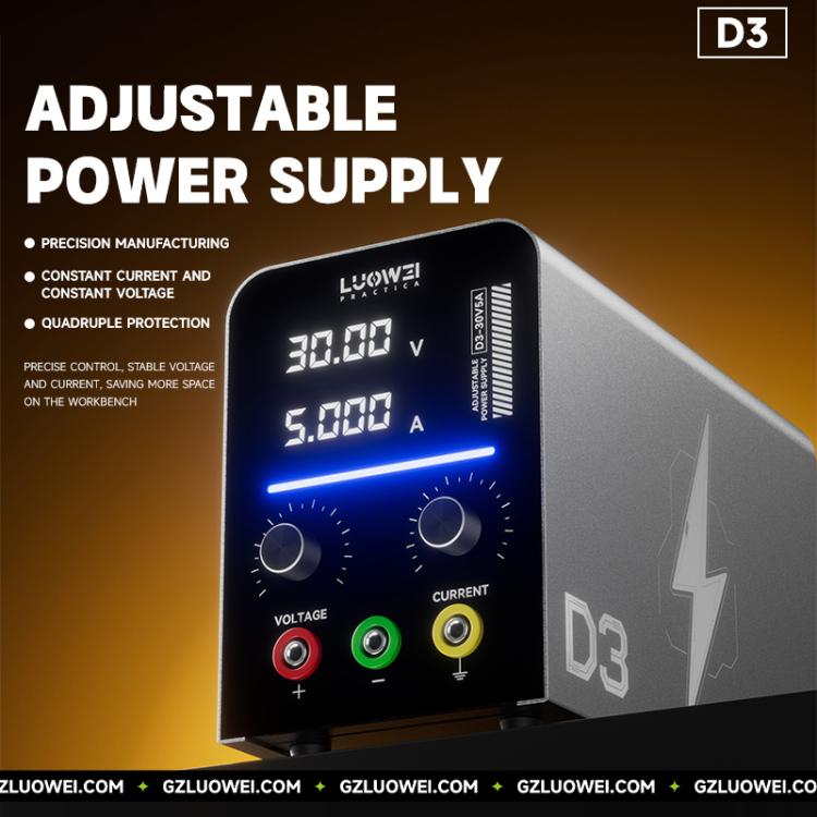 LUOWEI D3 30V / 5A Regulated Adjustable Digital DC Power Supply, EU Plug, US Plug