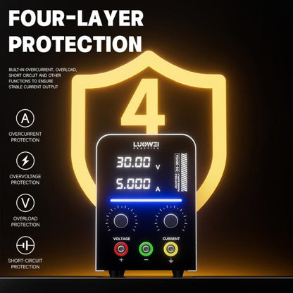 LUOWEI D3 30V / 5A Regulated Adjustable Digital DC Power Supply, EU Plug, US Plug