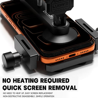 LUOWEI LW-025 Multi-functional Mobile Phone Screen Protector Removal Clamp with Suction Cups