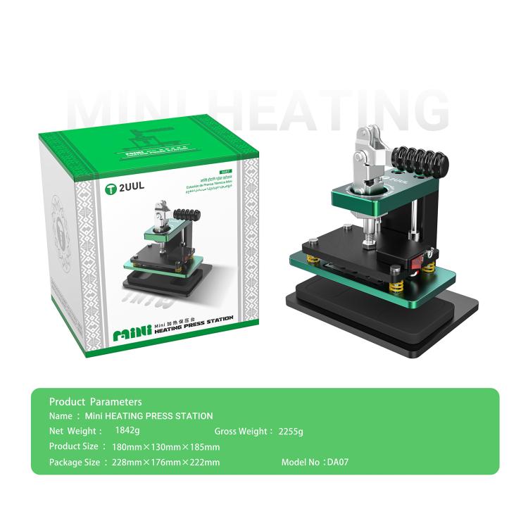 2UUL DA07 Mini Heating Press Station, EU Plug, US Plug