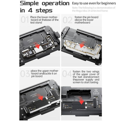 4 in 1 Mega-Idea Motherboard Layered Test Fixture for iPhone 17 Series
