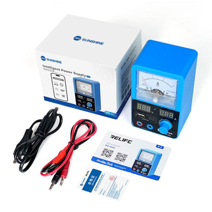 SUNSHINE P5 Mini 5V / 3A Dual Display Smart Power Supply with Pointer-type Ammeter, US Plug, EU Plug