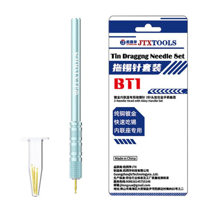 JTX BT1 Tin Dragging Needle Connector Reballing Solder Bar Set, JTX BT1