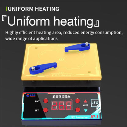 JTX JP-1 Universal Motherboard Planting Tin Degumming Laminated Preheating Platform, EU Plug, US Plug