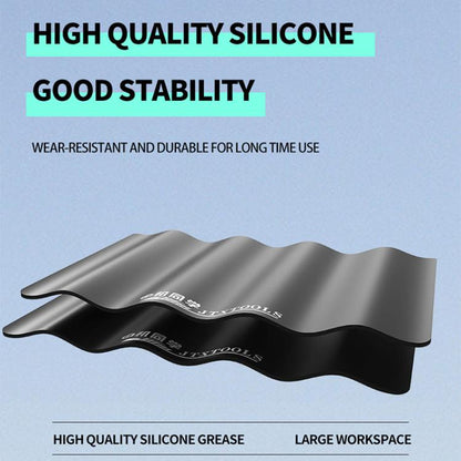 JTX TP-5 5mm Antistatic Anti-Slip Extra Thick Insulated Repair Black Silicone Pad, JTX TP-5
