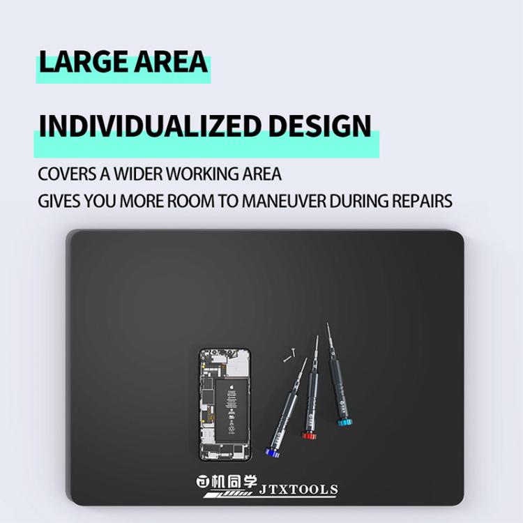 JTX TP-5 5mm Antistatic Anti-Slip Extra Thick Insulated Repair Black Silicone Pad, JTX TP-5