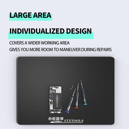 JTX TP-5 5mm Antistatic Anti-Slip Extra Thick Insulated Repair Black Silicone Pad, JTX TP-5