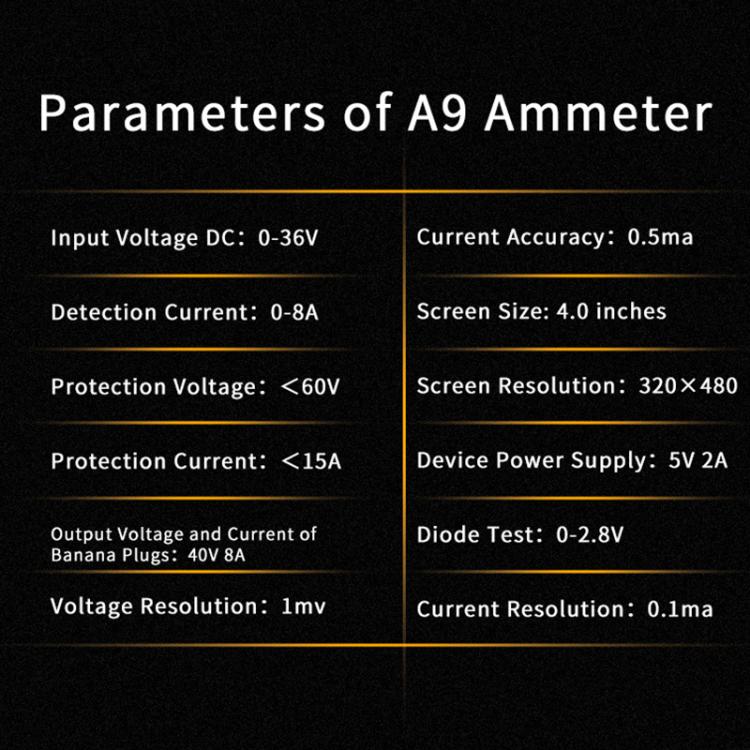 JTX A9 High-Precision Digital Display Curve Waveform Multifunction Measuring Meter, JTX A9