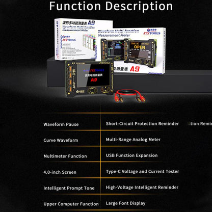 JTX A9 High-Precision Digital Display Curve Waveform Multifunction Measuring Meter, JTX A9