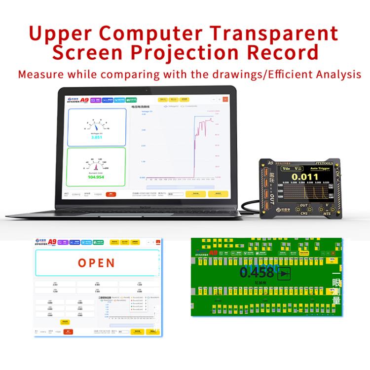 JTX A9 High-Precision Digital Display Curve Waveform Multifunction Measuring Meter, JTX A9