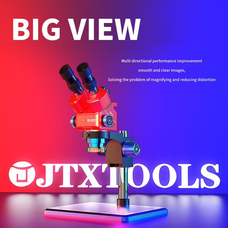 JTX SM-3 7-60X Adjustable Zoom Trinocular Stereo Microscope, JTX SM-3