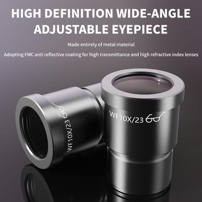 JTX SM-3 7-60X Adjustable Zoom Trinocular Stereo Microscope, JTX SM-3