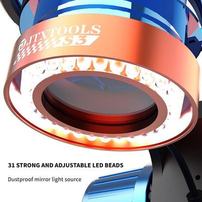 JTX SM-3 7-60X Adjustable Zoom Trinocular Stereo Microscope, JTX SM-3