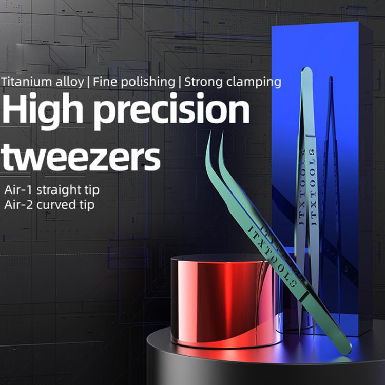 JTX  Fine Polishing Titanium Alloy High Precision Tweezers, Air-1, Air-2