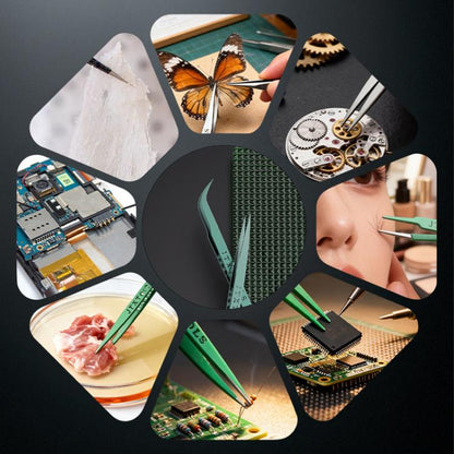 JTX  Fine Polishing Titanium Alloy High Precision Tweezers, Air-1, Air-2