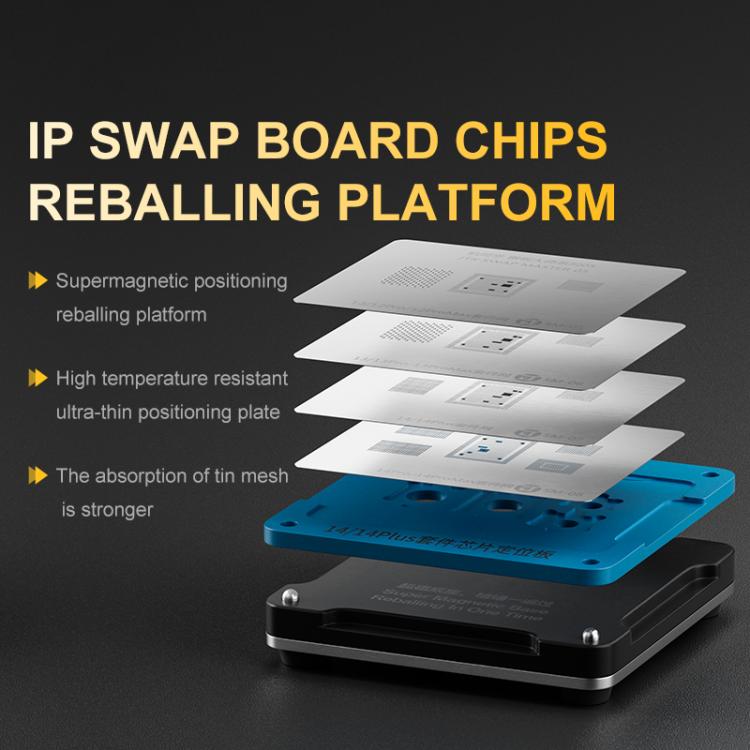 JTX SM Series Swap Board Chips BGA Reballing Stencil Platform Set for iPhone 8-16 Pro Max, JTX SM Series