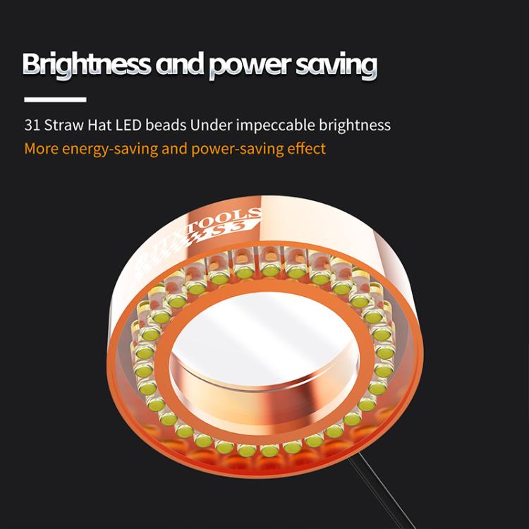 JTX S3 Aluminum Alloy 31Pcs High Brightness LED Microscope Dustproof Light Source, JTX S3