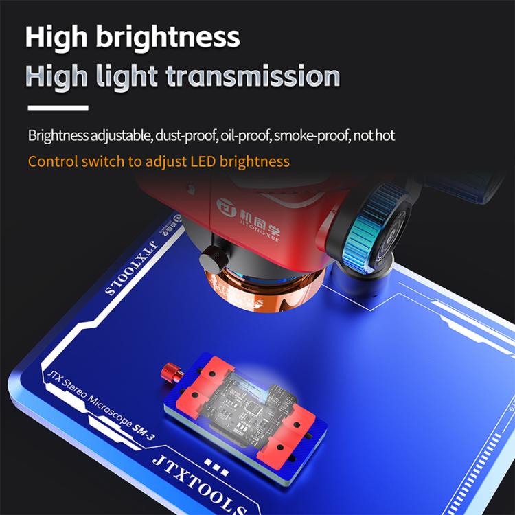 JTX S3 Aluminum Alloy 31Pcs High Brightness LED Microscope Dustproof Light Source, JTX S3