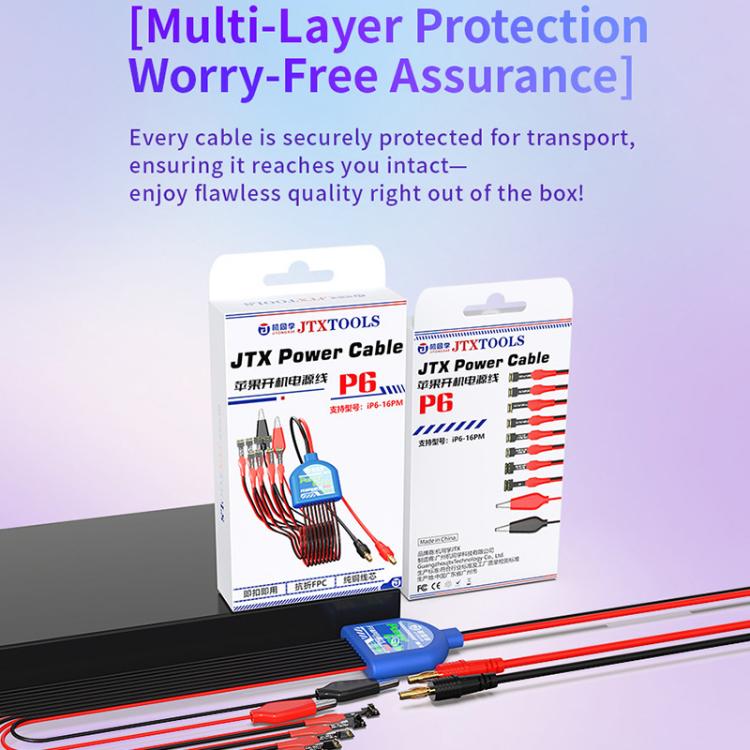 JTX P6 Startup Power Boot Cable for iPhone 6-17 Pro Max, JTX P6