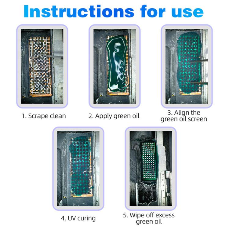 JTX Screen IC Green Oil Mesh for iPhone 11-16 Pro Max, JTX Screen IC Green Oil Mesh