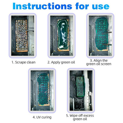 JTX Screen IC Green Oil Mesh for iPhone 11-16 Pro Max, JTX Screen IC Green Oil Mesh
