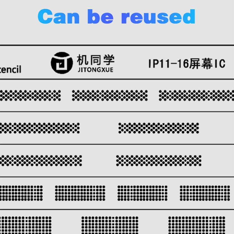 JTX Screen IC Green Oil Mesh for iPhone 11-16 Pro Max, JTX Screen IC Green Oil Mesh