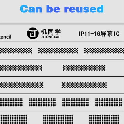 JTX Screen IC Green Oil Mesh for iPhone 11-16 Pro Max, JTX Screen IC Green Oil Mesh