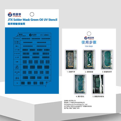 JTX Screen IC Green Oil Mesh for iPhone 11-16 Pro Max, JTX Screen IC Green Oil Mesh