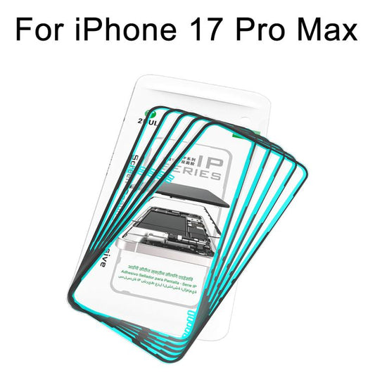 2UUL IP Series Screen Sealing Adhesive (5pcs/Box), For iPhone 17 Pro Max, For iPhone 17 Pro, For iPhone 17, For iPhone Air, For iPhone 16 Pro Max, For iPhone 16 Pro, For iPhone 16 Plus, For iPhone 16, For iPhone 15 Pro Max, For iPhone 15 Pro