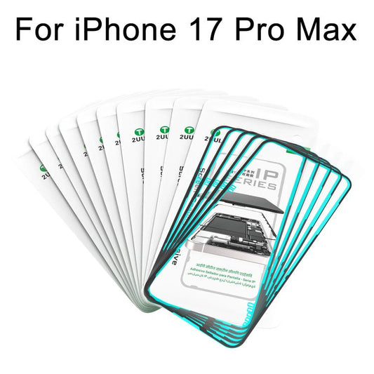 2UUL IP Series Screen Sealing Adhesive (50pcs/Box), For iPhone 17 Pro Max, For iPhone 17 Pro, For iPhone 17, For iPhone Air, For iPhone 16 Pro Max, For iPhone 16 Pro, For iPhone 16 Plus, For iPhone 16, For iPhone 15 Pro Max, For iPhone 15 Pro          ...