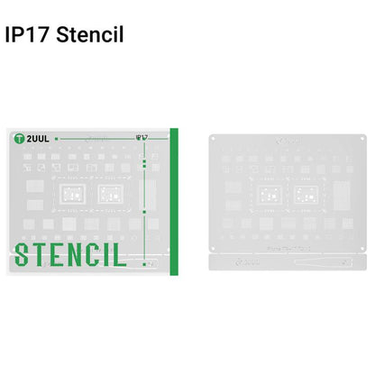 2UUL BG03 0.12mm CPU BGA Reballing Stencil for iPhone 17 Series