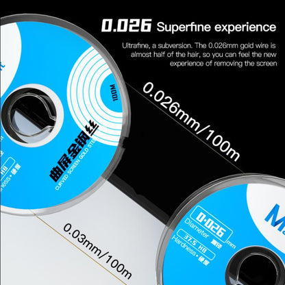 MaAnt 100m High Hardness Curved Screen Cutting Diamond Wire, 0.03mm, 0.026mm, 0.035mm