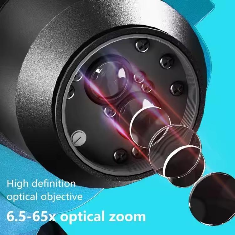 MaAnt R65 Sky Eye 6.5-65X Synchronous Zoom Trinocular Stereo Microscope with Aluminum Alloy Base, MaAnt R65(Blue), MaAnt R65(Green)  MaAnt R65 天眼 6.5-65倍同步变焦三目立体显微镜，配备铝合金底座（绿色）