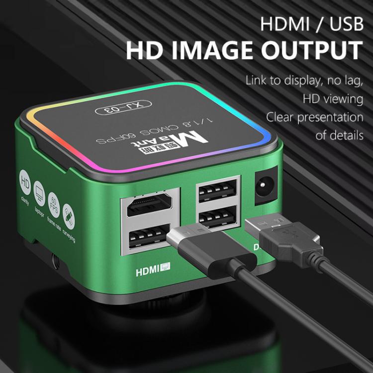 MaAnt XJ-03 Colorful HDMI / USB Output 60FPS HD Microscope Camera, MaAnt XJ-03(Black), MaAnt XJ-03(Grey), MaAnt XJ-03(Green), MaAnt XJ-03(White)