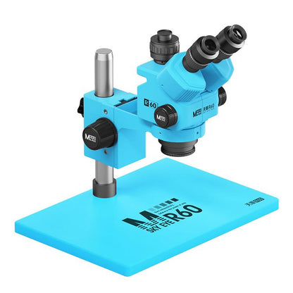 MaAnt Sky Eye R60 7-60X Colorful Trinocular Microscope with Large Base